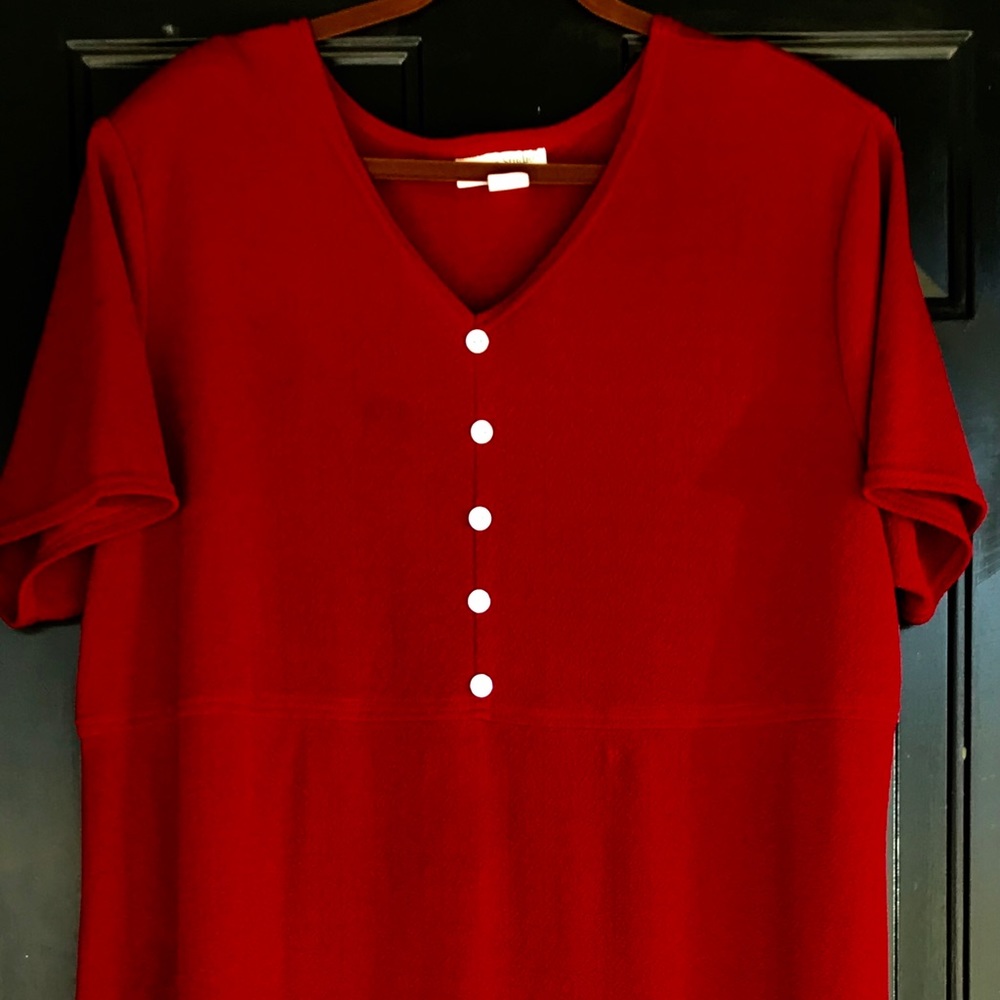 3x Graver Studio Red Dress. Worn once. Mid shin.